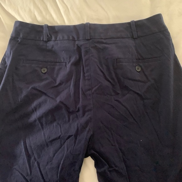 Talbots Curvy Fit Size 12 Dark Navy Blue Straight Leg Women’s Trousers (268) - Picture 8 of 8